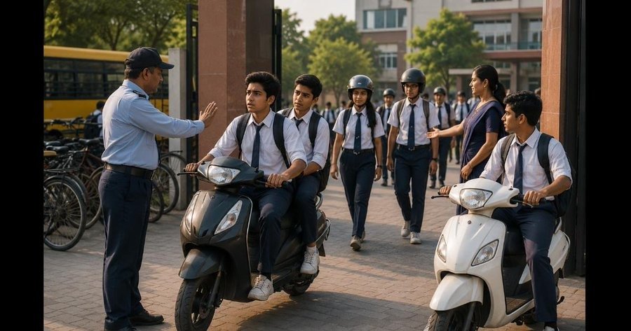 હેલ્મેટ અને લાયસન્સ વગર શાળામાં પ્રવેશ નહીં: અમદાવાદની શાળાઓમાં ટ્રાફિક નિયમો કડક