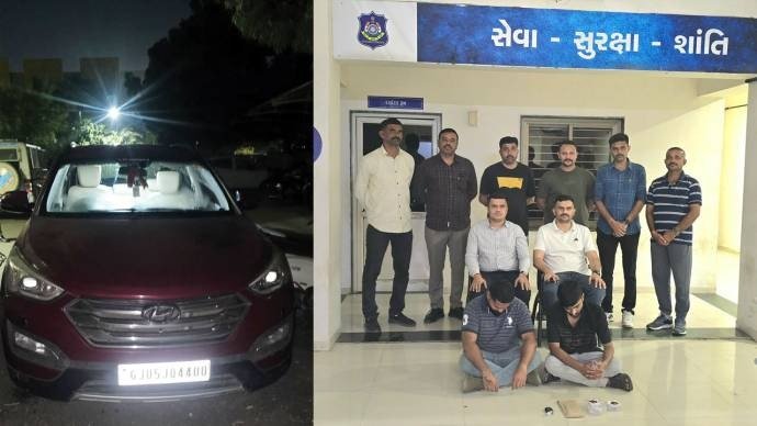 રાજકોટમાં ડ્રગ્સના નેટવર્ક પર એસઓજીનો સપાટો, એમ.ડી. ડ્રગ્સ સાથે બે આરોપી ઝડપાયા